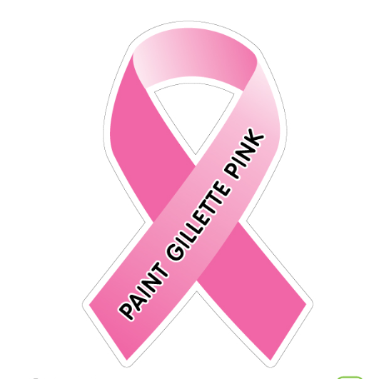 Paint Gillette Pink Ribbon Yard Signs