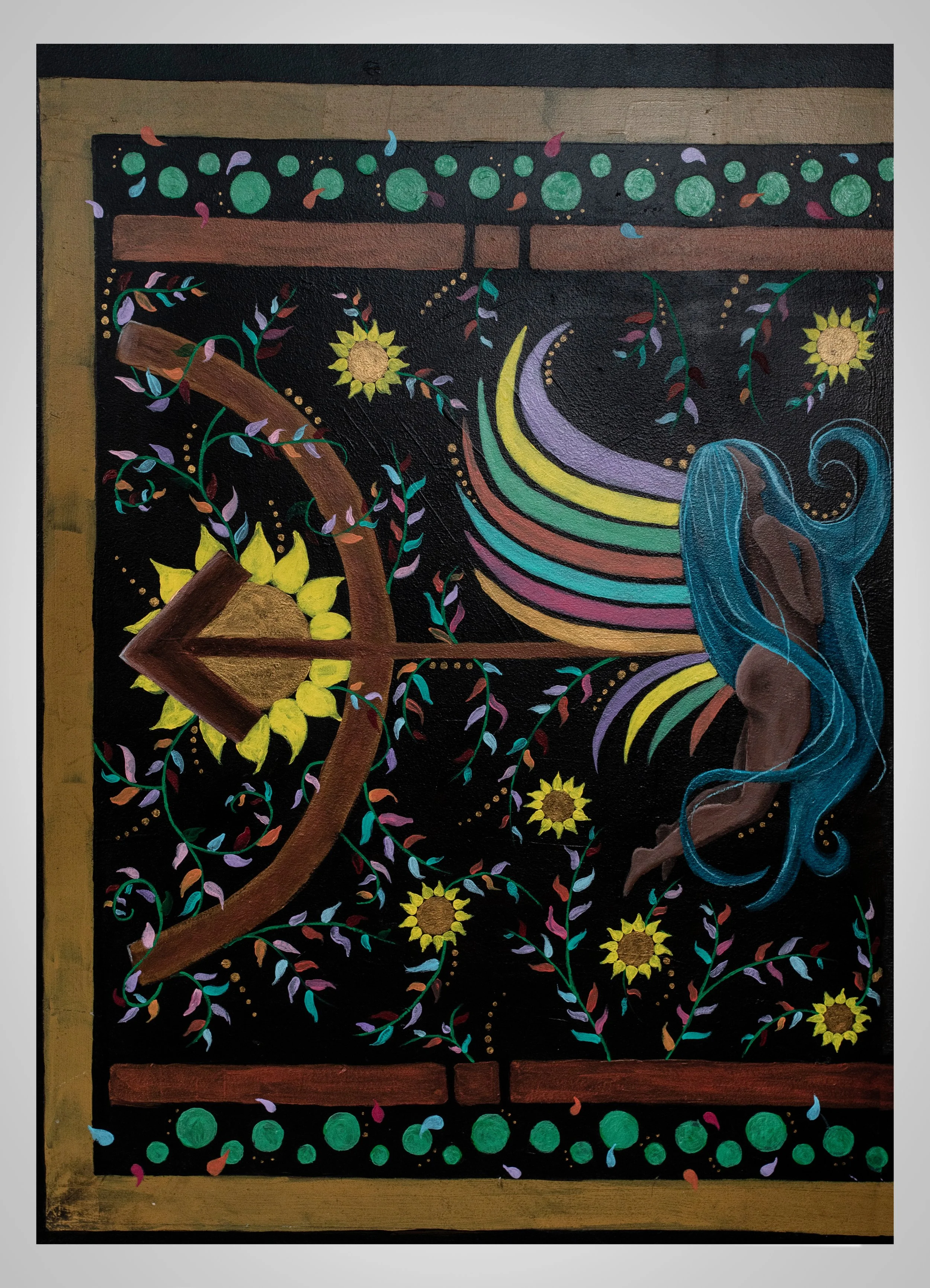 Acrlic paint on recycled MDF from the show "The Art of Killin It"