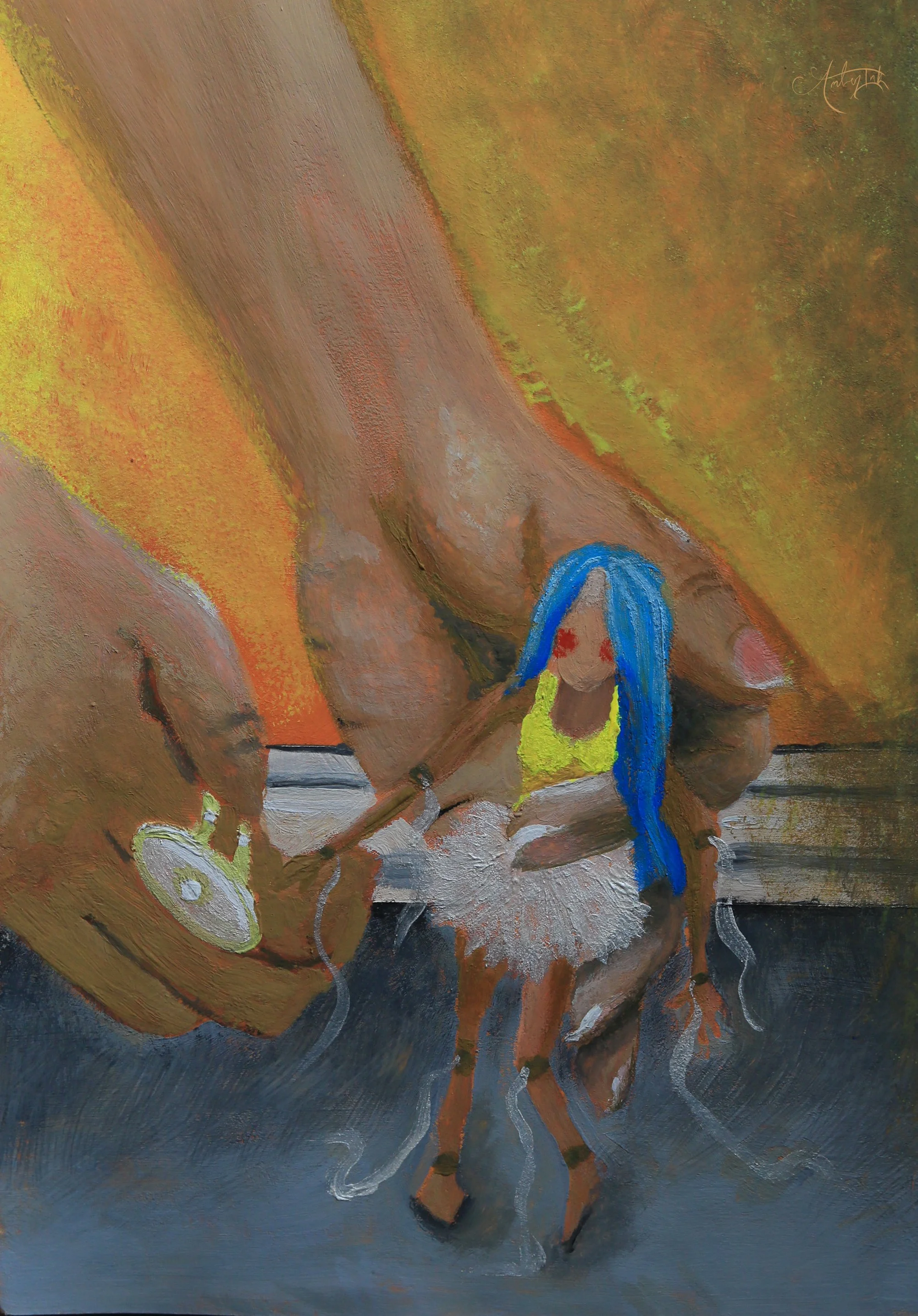 "Released" Journal painting with Gouache