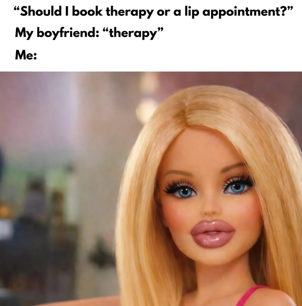 Sorry I&rsquo;m not sorry. 💁🏼&zwj;♀️

But let&rsquo;s be honest - which would YOU choose? (It&rsquo;s ok, we all know it&rsquo;s the lips too 💋)

#igotitfrombotoxxbarbi #botoxxbarbi #botoxxbarbi👩🏼&zwj;⚕️ #lipinjector #bostonmedspa