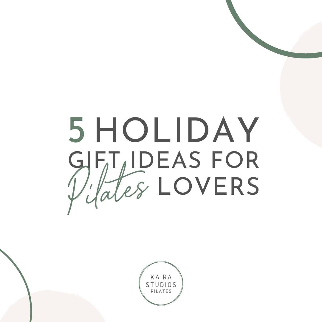 Need a gift idea for the Pilates lover in your life? We've got a few! 🎁

These 5 holiday gift ideas are perfect for people who love Pilates and fitness. If you need even more ideas, check out our Pinterest board or our gift guide for more (both link