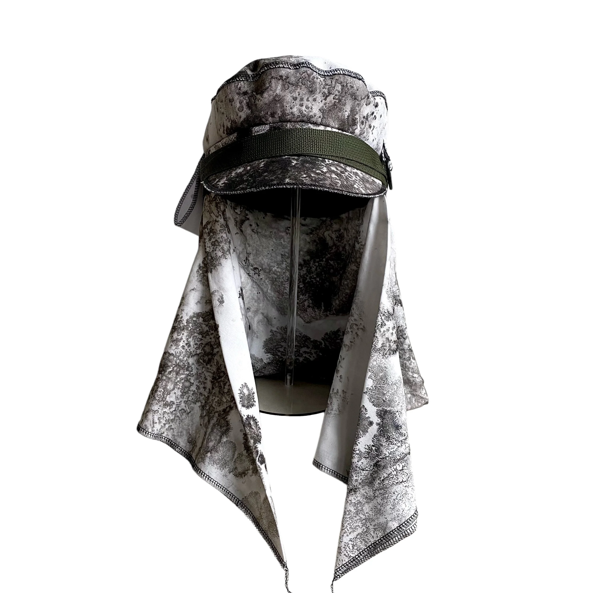 Scarfed Fiddler Hat- “Porcelain Octopus” Size: 23”