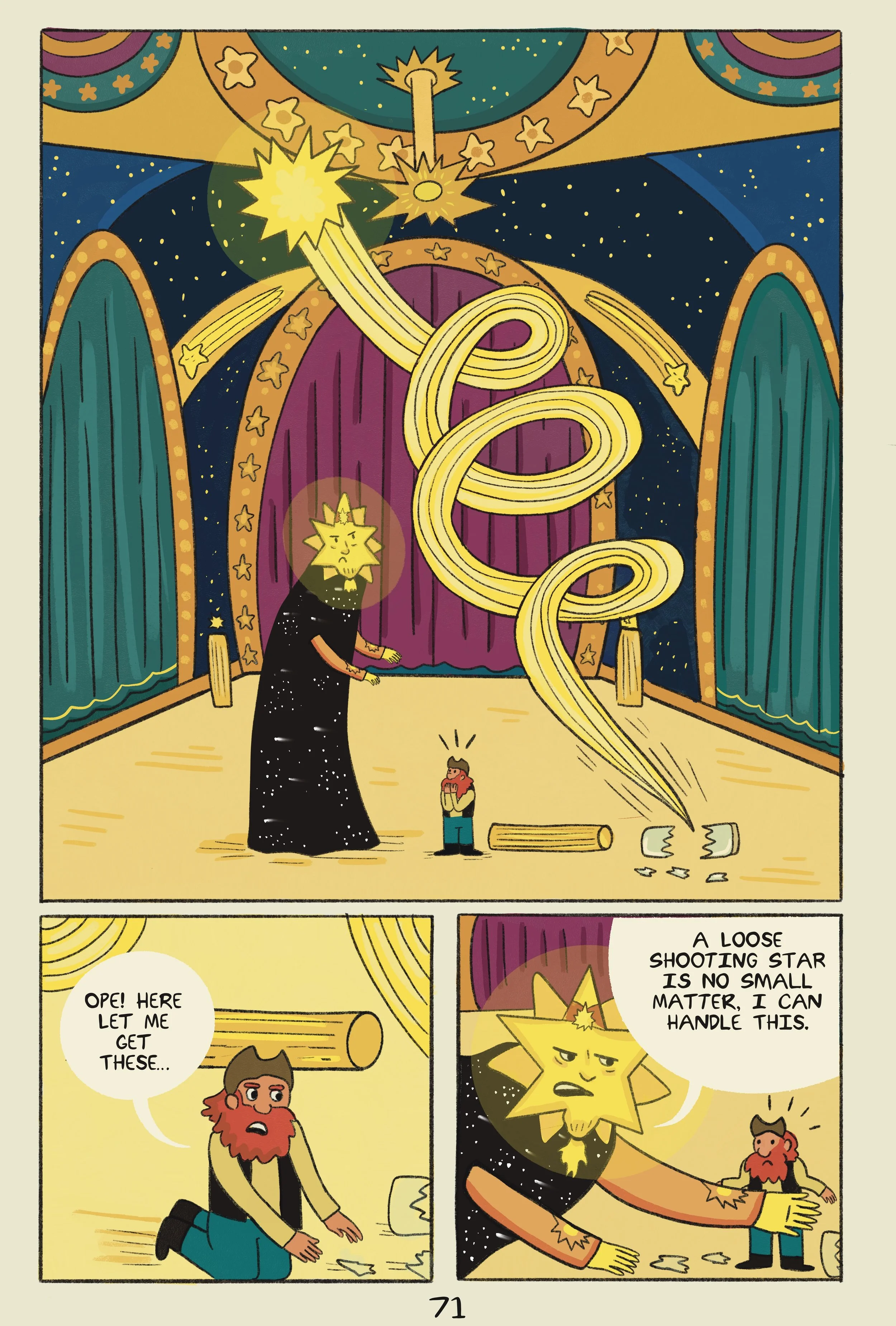 Page from debut graphic novel 'Astronautical!'