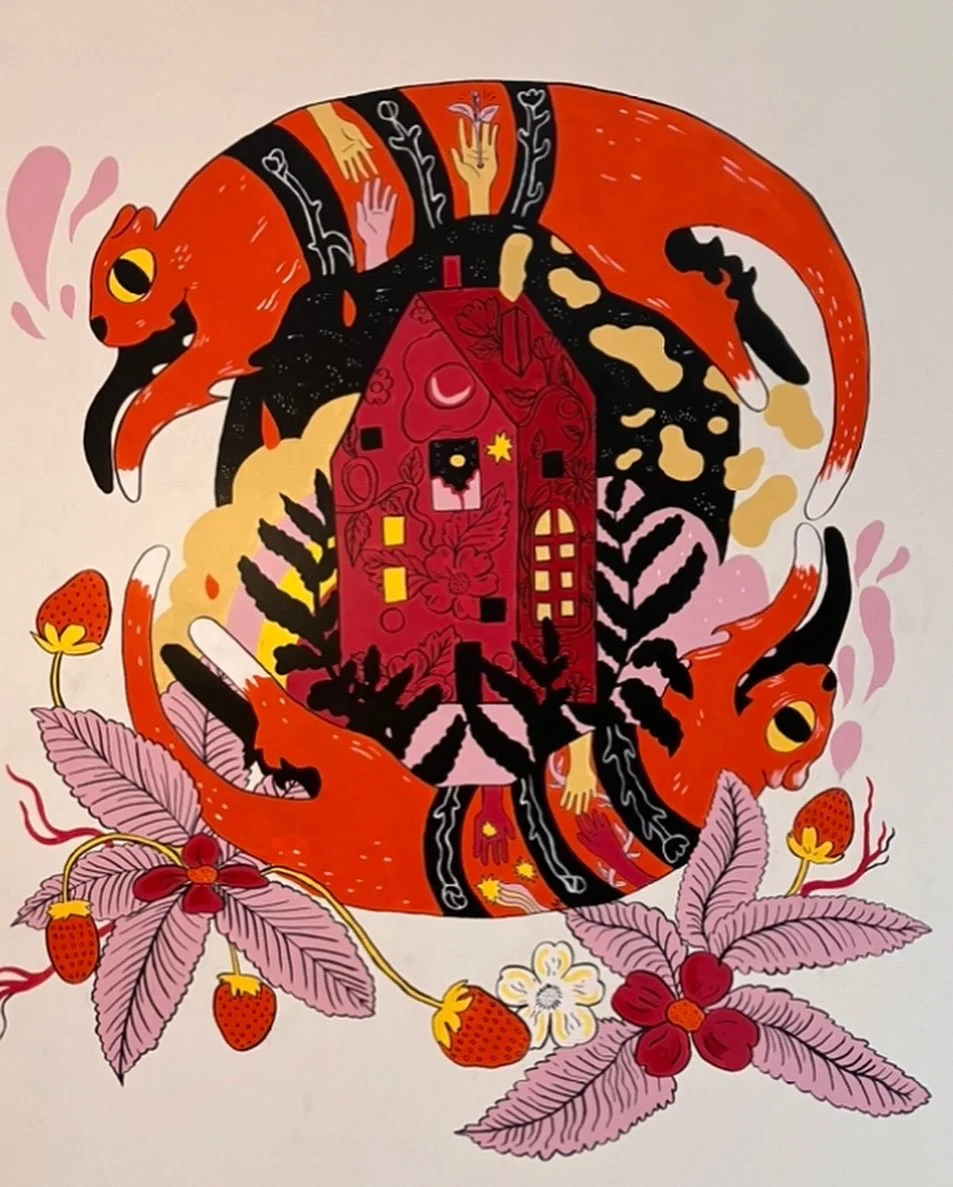 Mural In vintage shop, 2022
