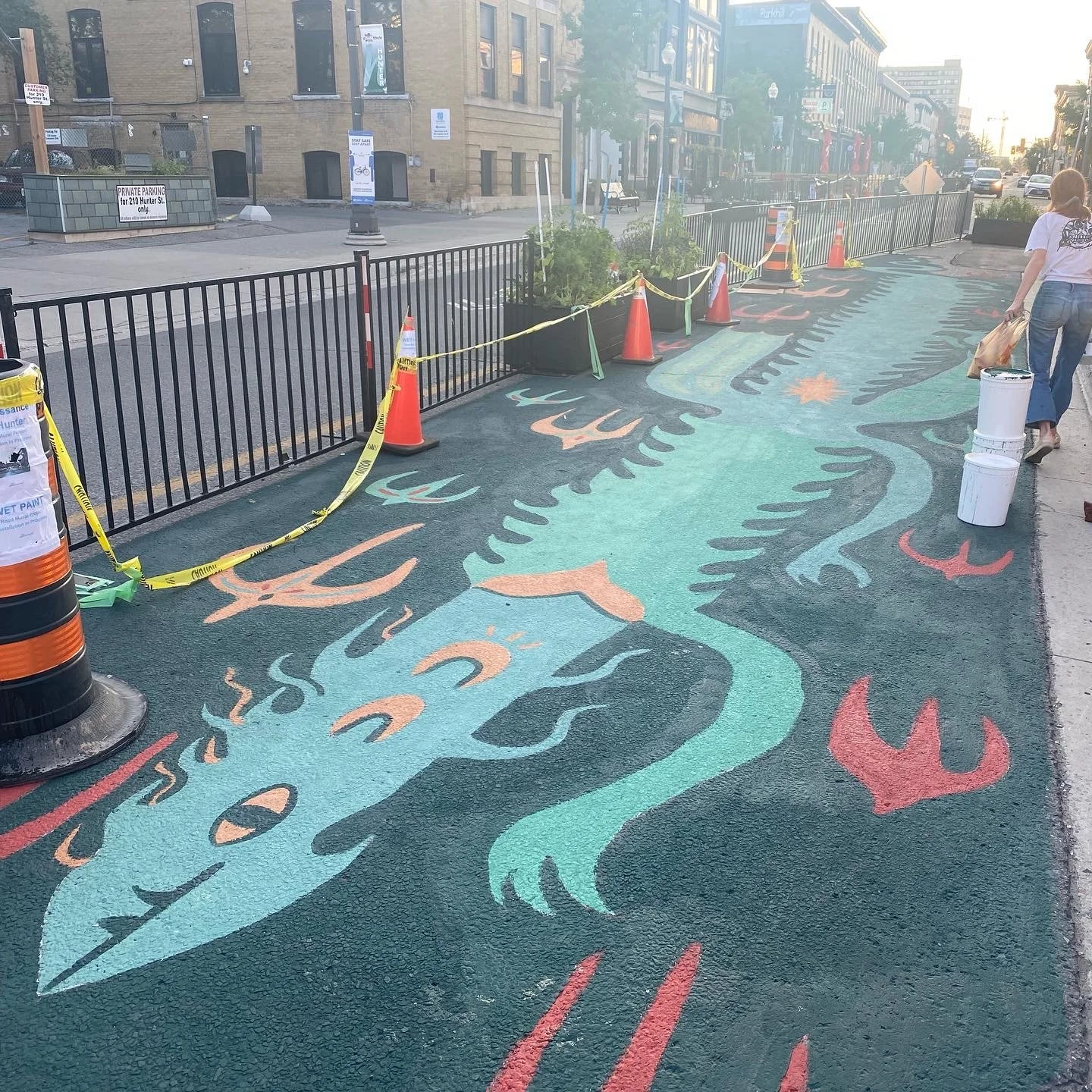 Road mural, 2021