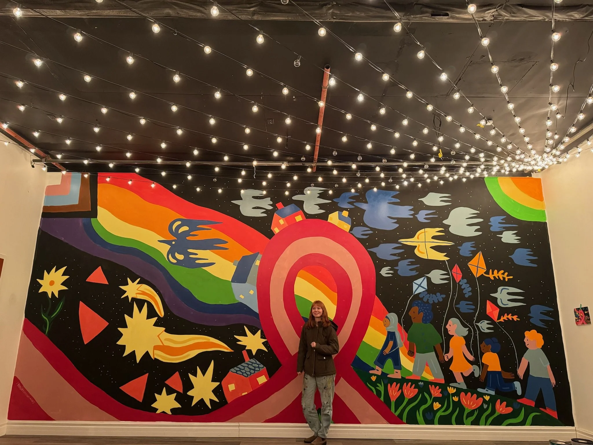 Mural in workplace, 2023