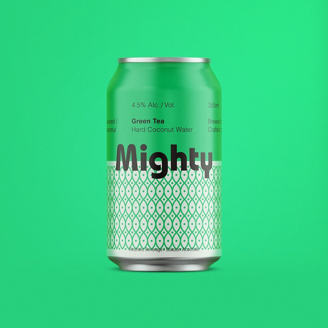 We're finally going green. Brand design and packaging for Mighty's Green Tea Hard Coconut Water.
.
.
.
.
.
#branding #brandidentity #brandesign #design #graphicdesign #packaging #packagingdesign #beverage #coconutwater #reallybigcoolio #thisissuperco