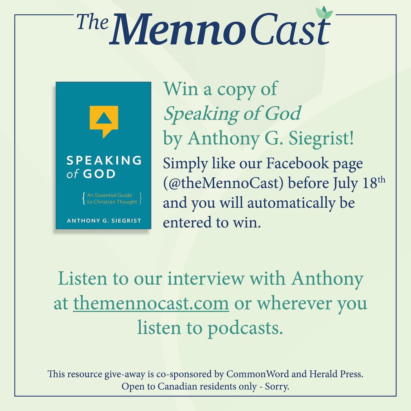 In Episode 2 of our pilot season we chatted with Anthony G. Siegrist. And now you can win his book! Just like our Facebook page and you&rsquo;ll automatically be entered to win. Thanks for listening!