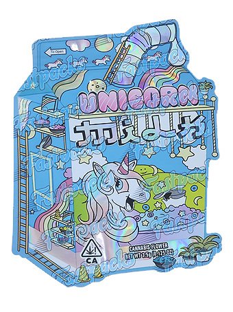 Candy Shop - Unicorn Milk - 3-5g Die-Cut Mylar Bag FRONT.png