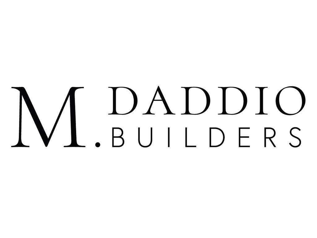 Logo for M. Daddio Builders in black text.