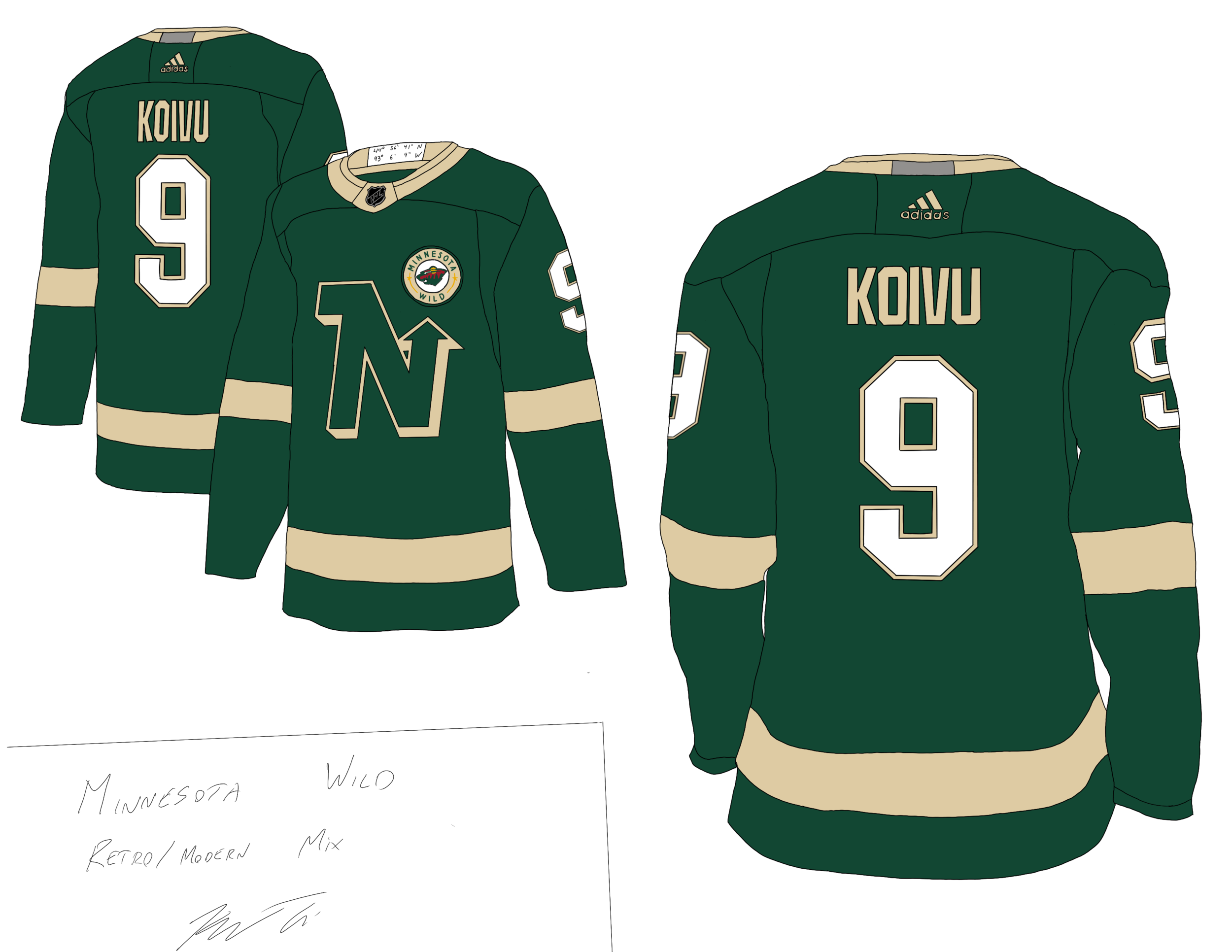 Minnesota Wild Retro Jersey Concept