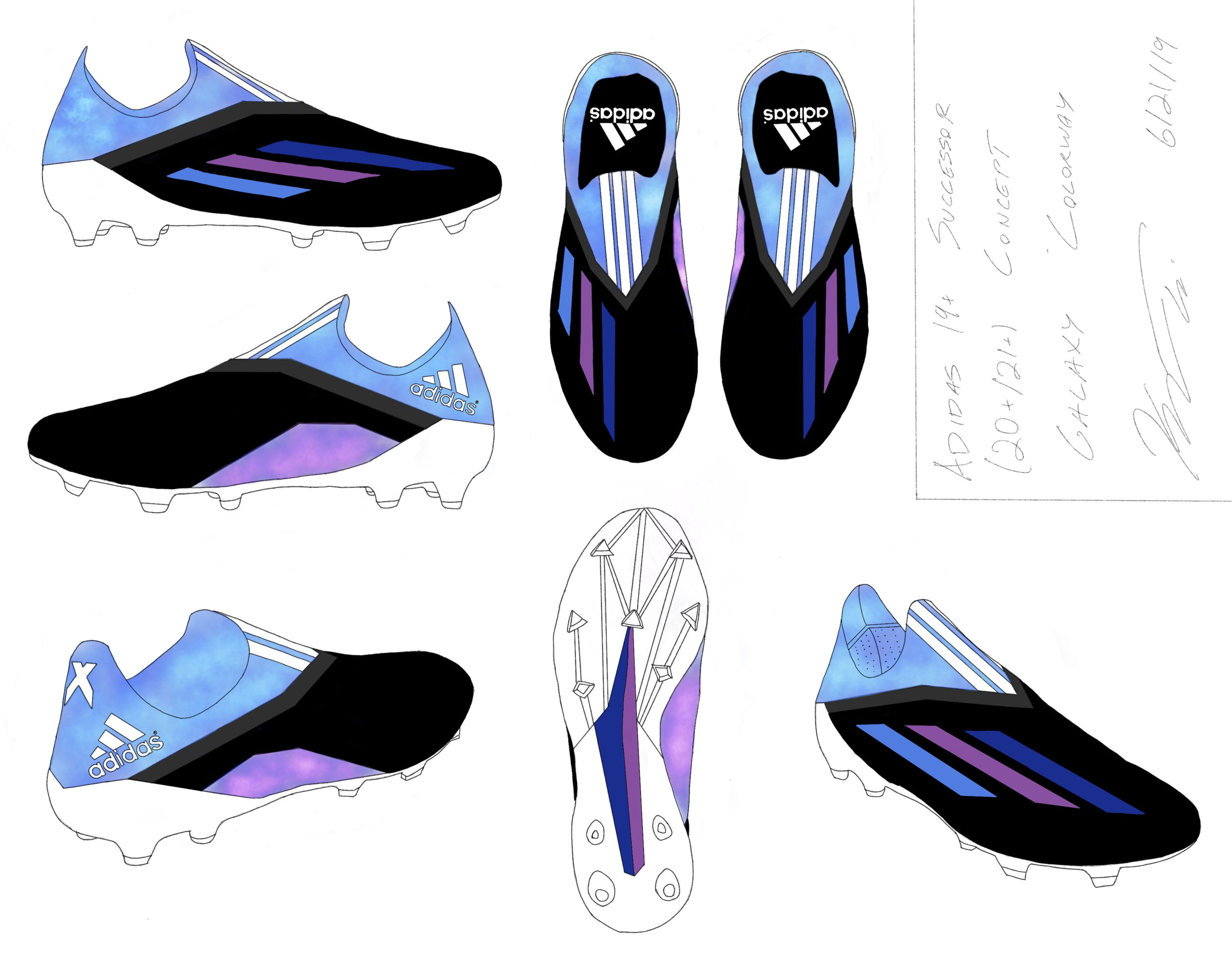 Adidas 19+ Successor Concept "Galaxy"