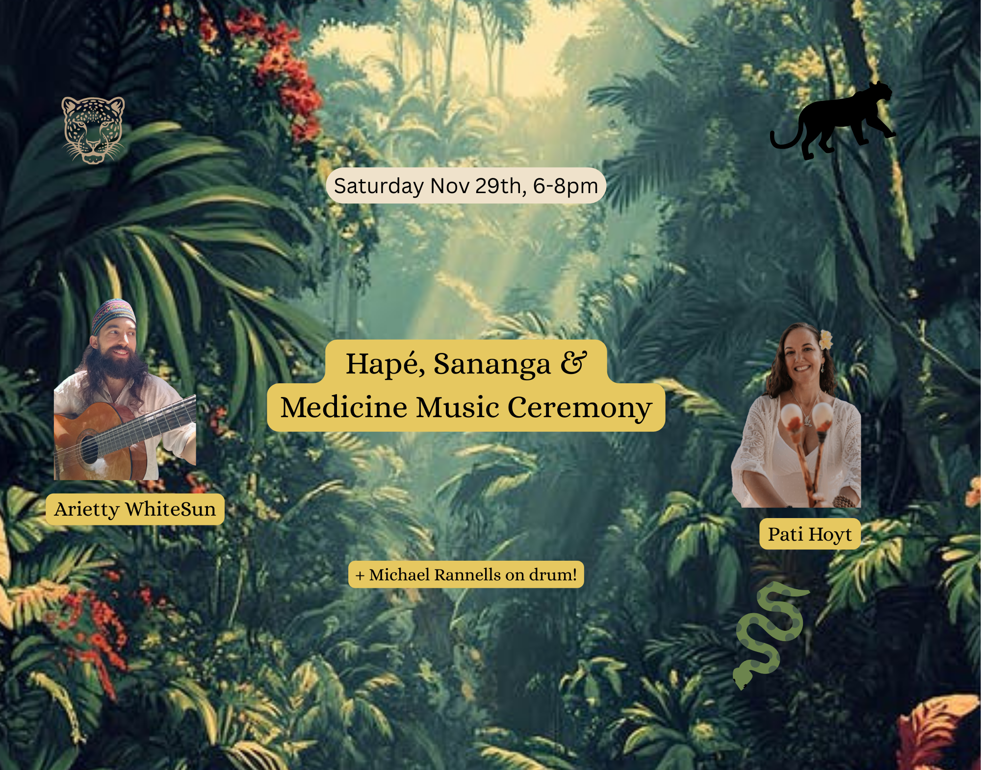 Hapé, Sananga &amp; Medicine Music Ceremony