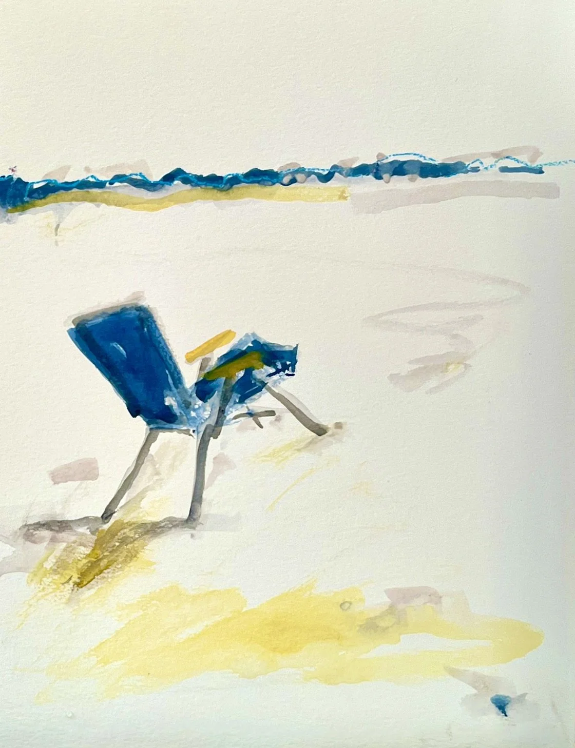 beach chair in the sun