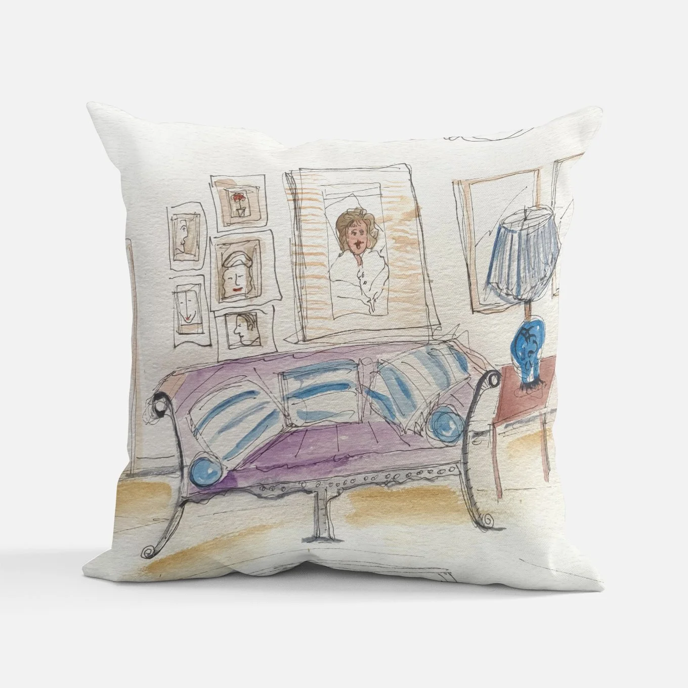 Violet Sofa Pillow