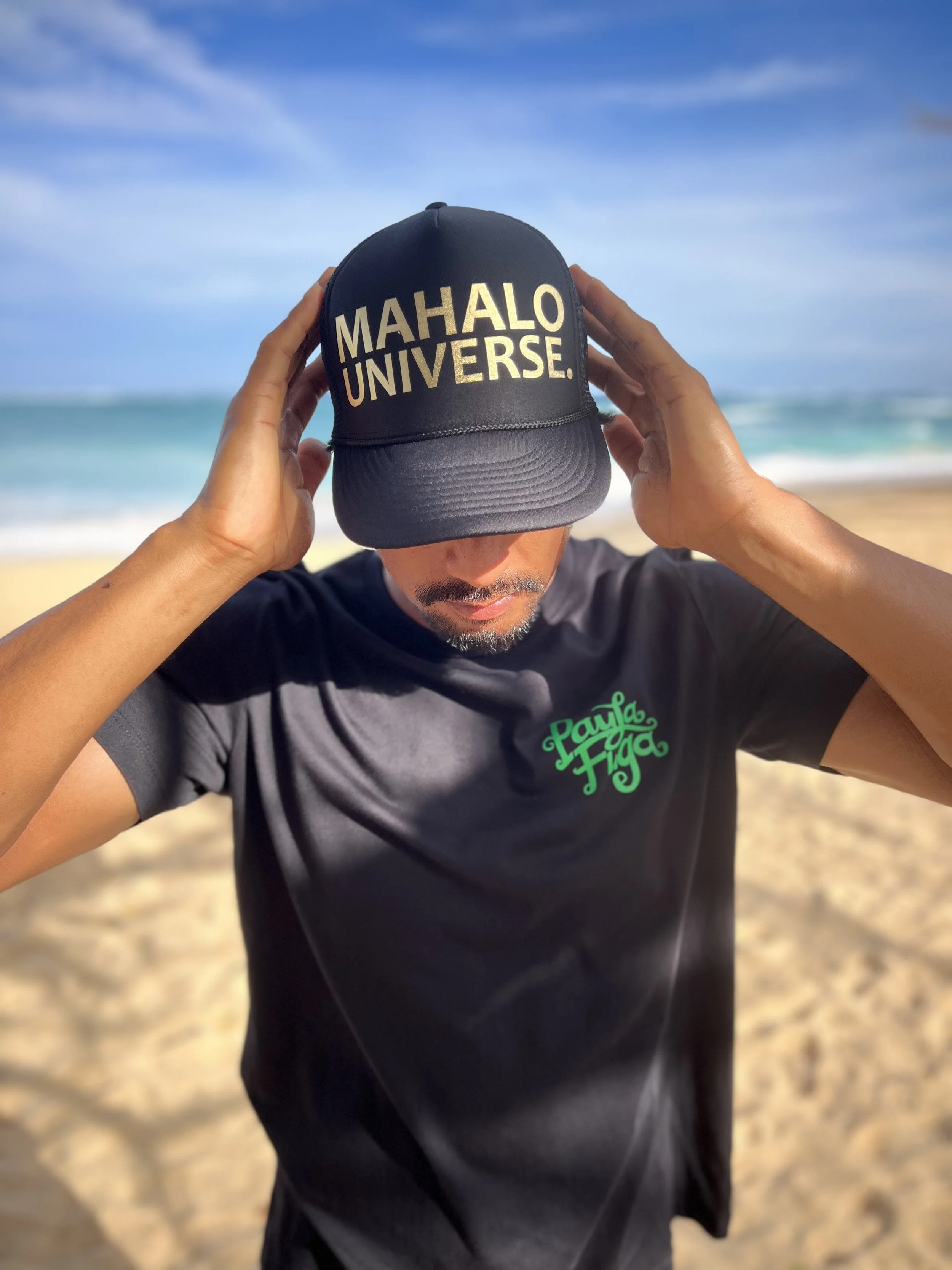 Black Mahalo Universe Hat