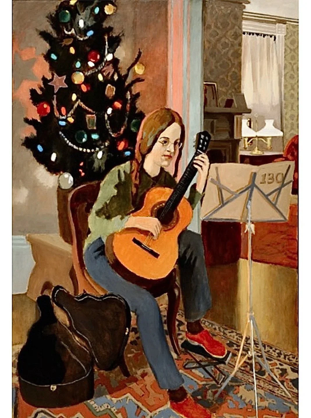 Lizzie, Guitar and Christmas Tree No. 2  1973