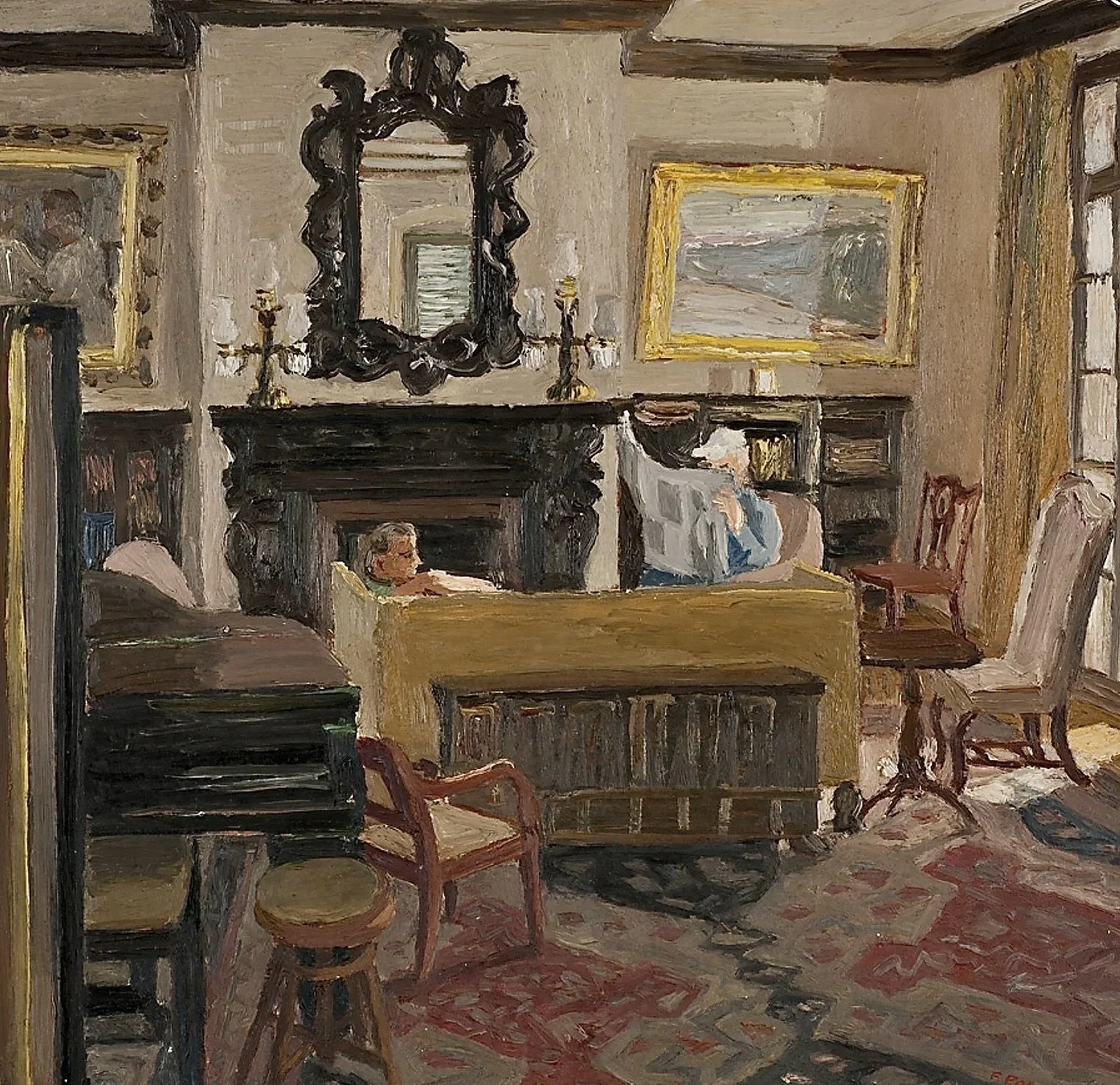 Living Room with Mirror c. 1948