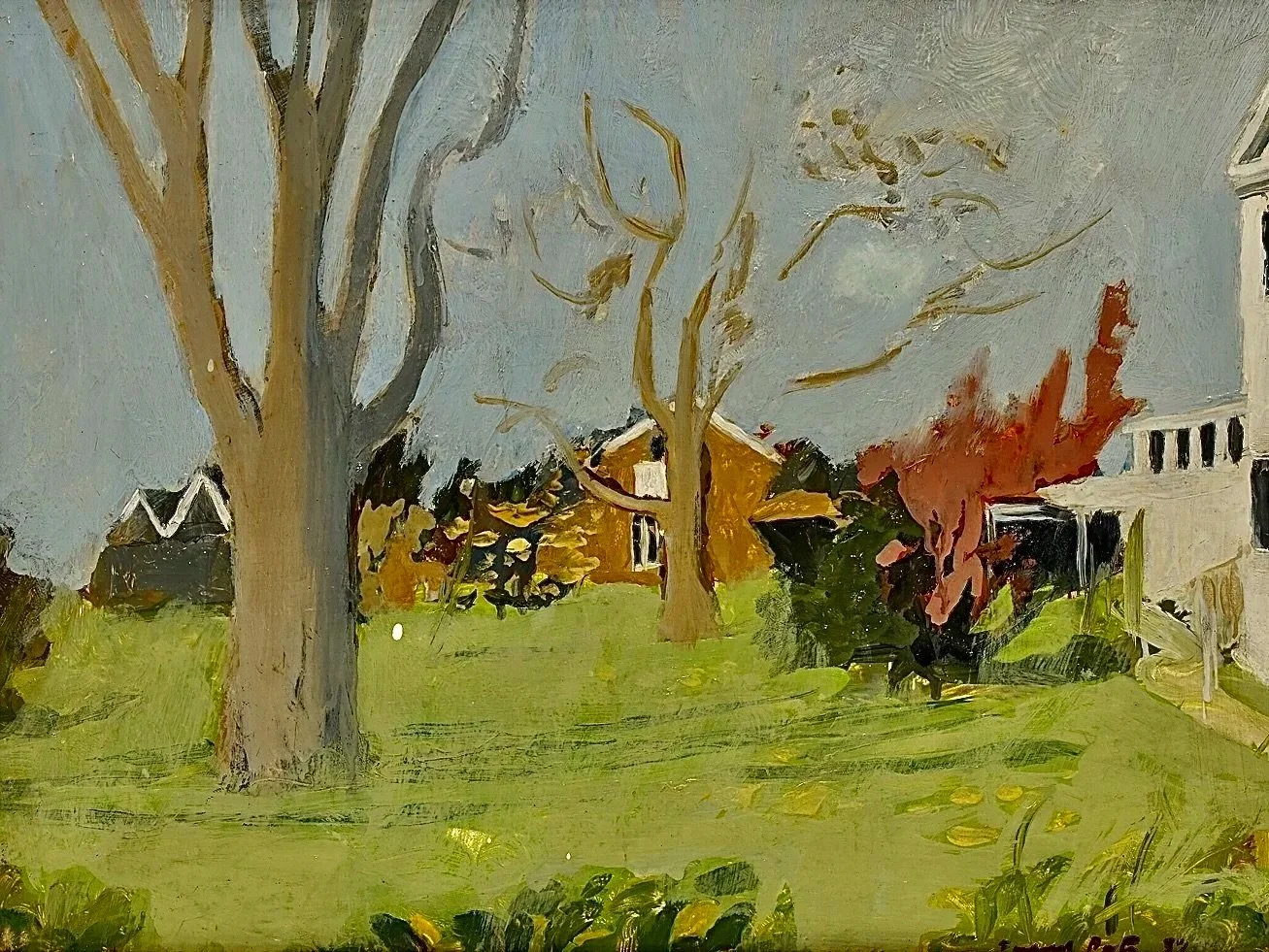 Two Trees 1957 (12 x 16)