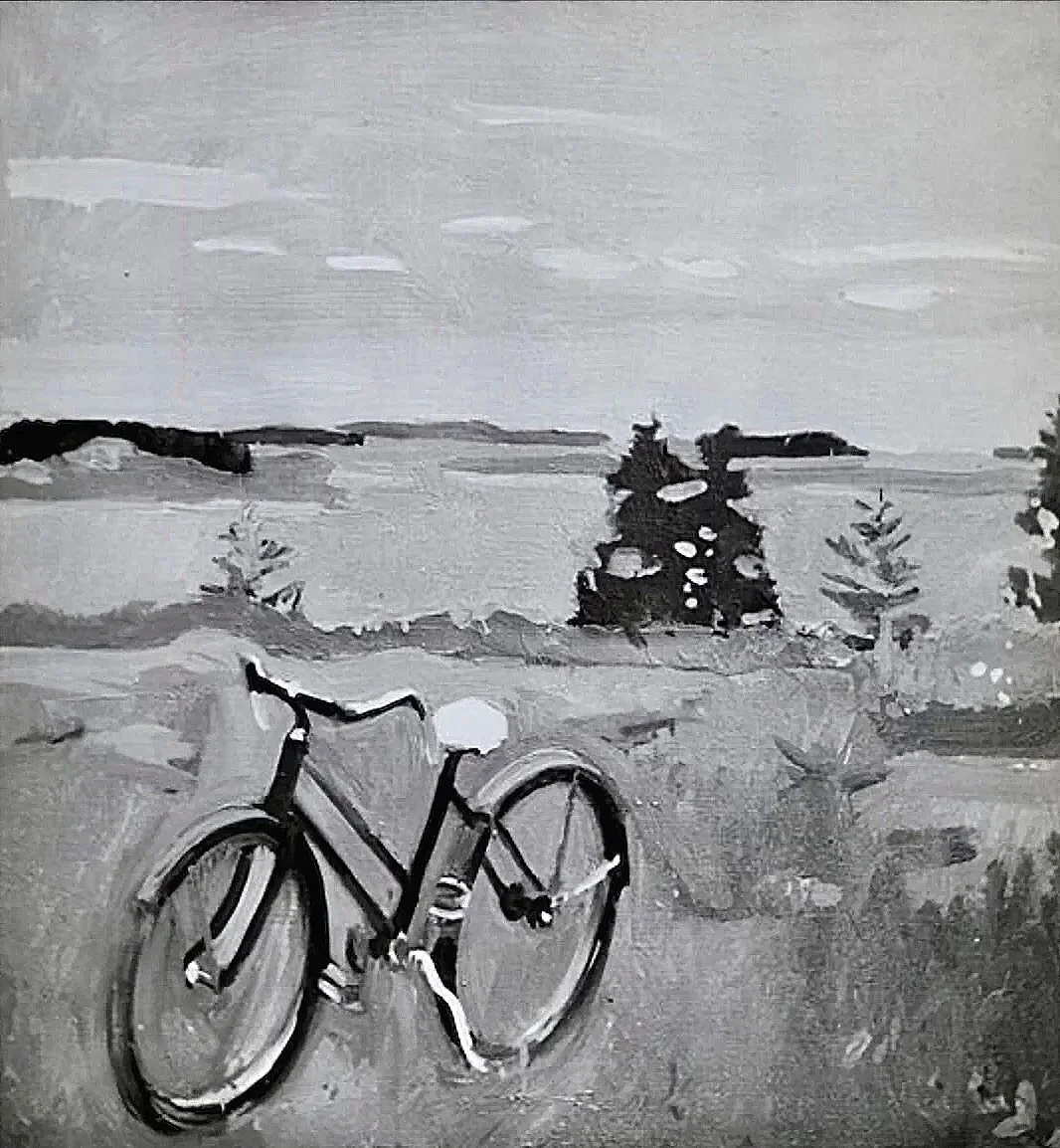 The Bicycle 1962 (30 x 28)