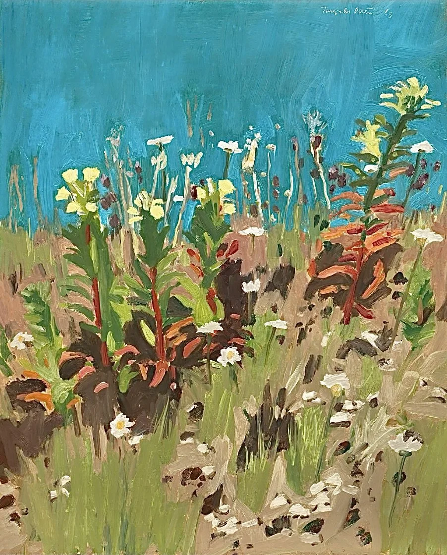 Flowers on a Bank 1969 (22 x 28)