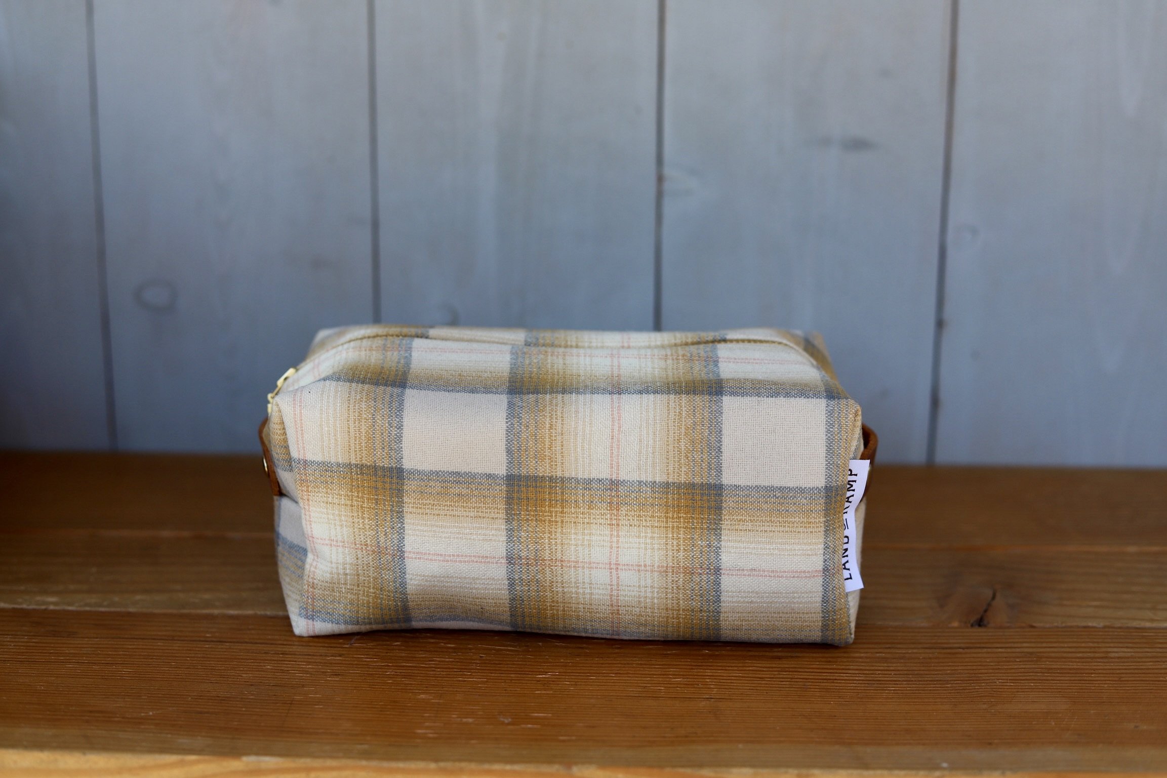 Travel Kit in Pale Yellow Plaid Pendleton Wool 0009 (Copy) (Copy)
