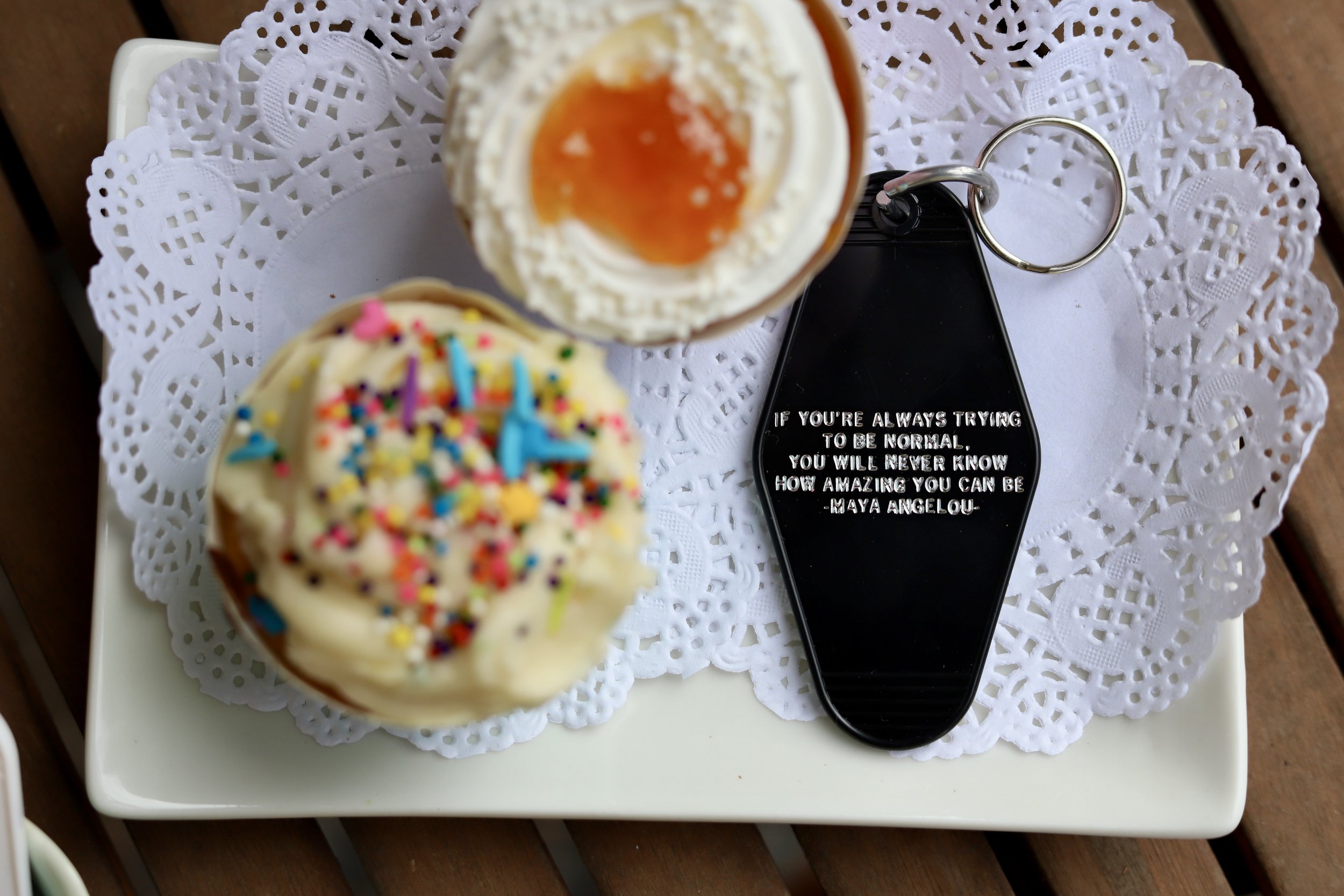 Keychain- "Amazing You Can Be"-Maya Angelou