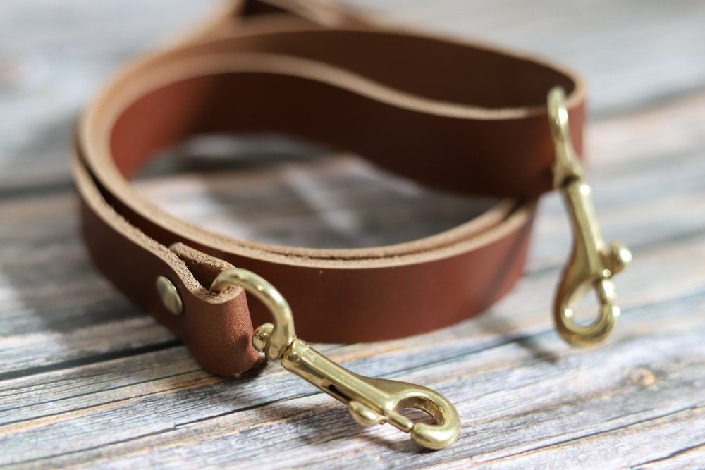 The Brown and Tan Adjustable Purse Strap