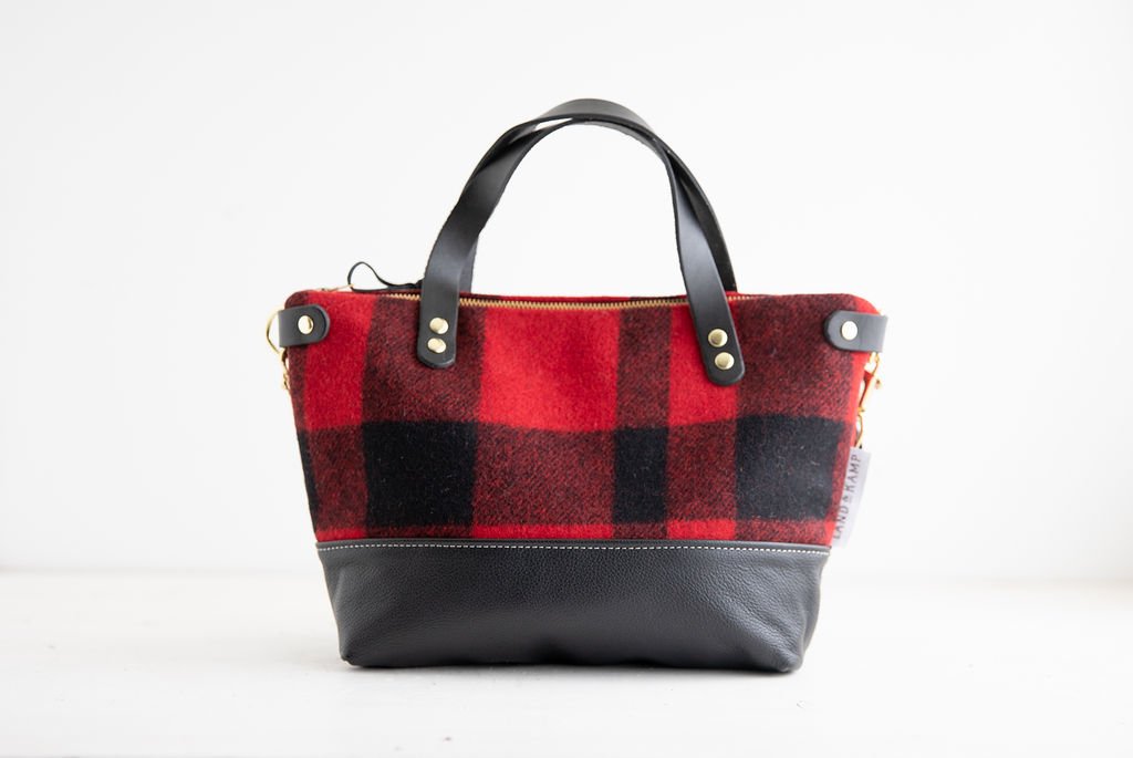 handmade small crossbody purse with Pendleton wool with detachable straps Bitsy 049 (Copy)
