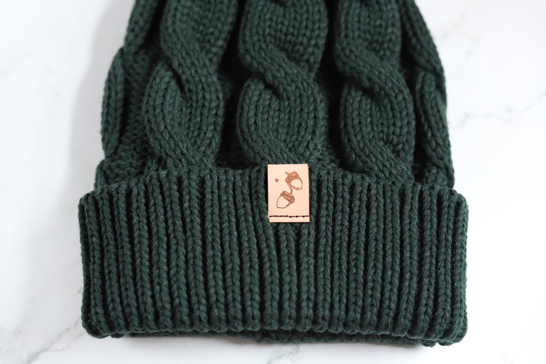 Formosa Twist Pom Pom Beanie with Cuff