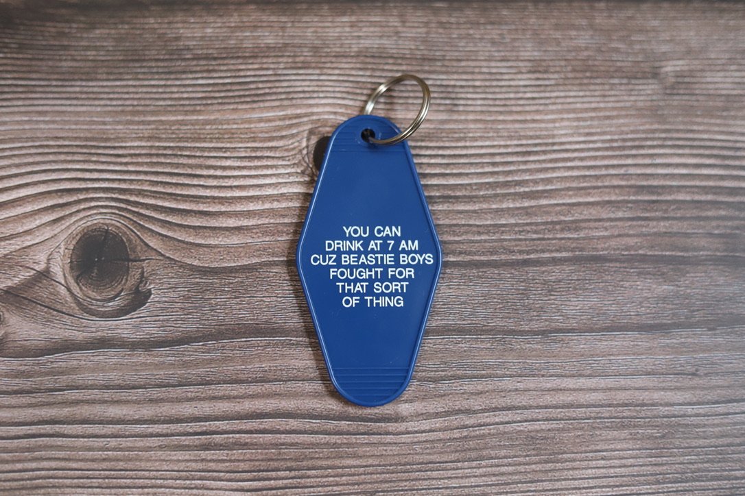 Beastie Boys Retro Hotel Keychain