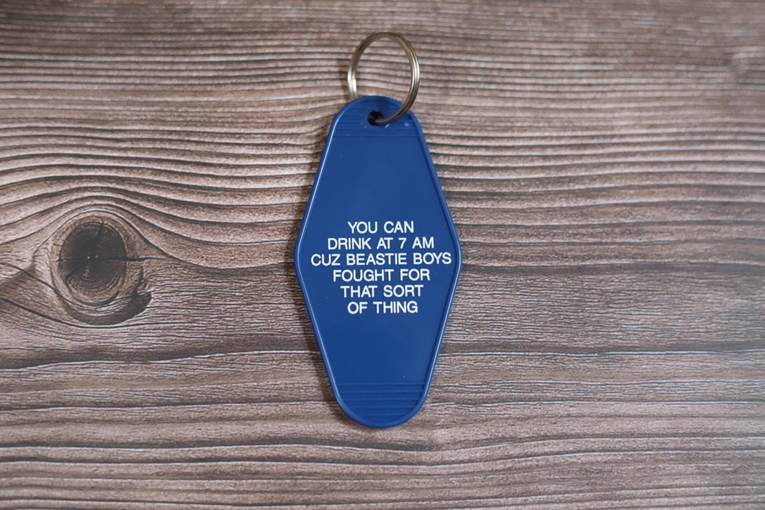 Beastie Boys Retro Hotel Keychain