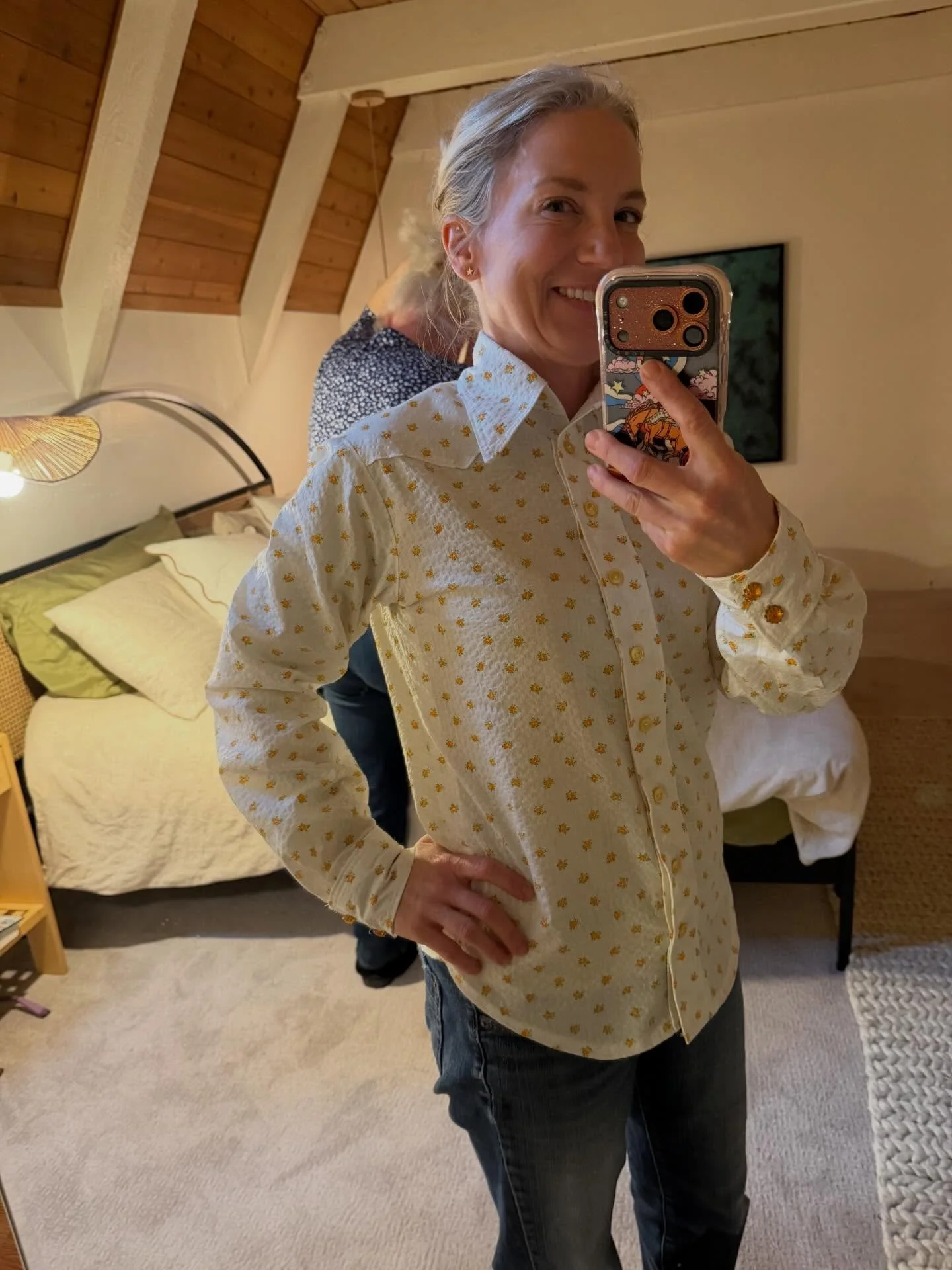 Had an incredible time at the sewing retreat hosted by Meg of @thesampleroom_ last weekend. It was the perfect opportunity to dig through my stash of fabric and patterns I&rsquo;ve been saving for the special project. You&rsquo;ve heard me talk about