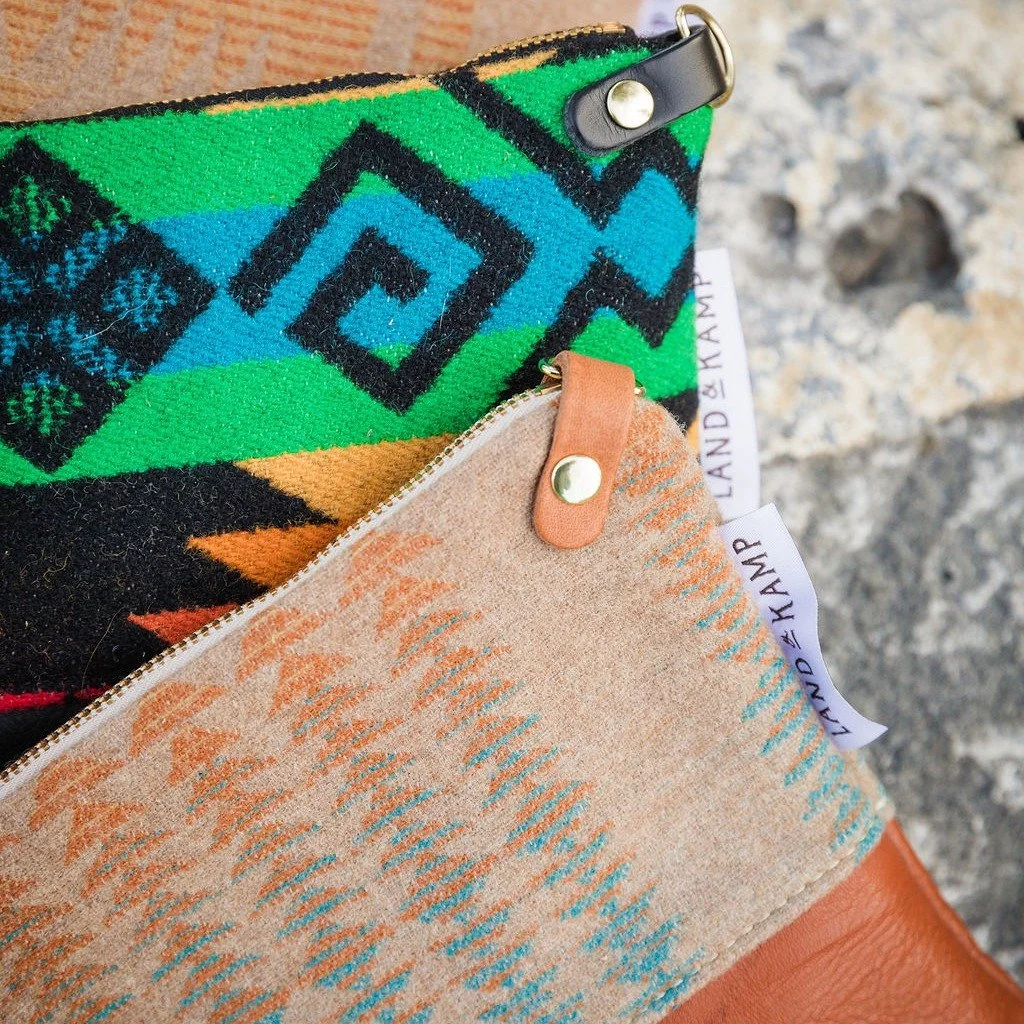 Before I got back into sewing I would never have thought I'd look at something and be like, "Oh, that is a nice zipper!" But I sure do now.  We fall in love with the pattern of the wool or the way the leather feels under our hand. But no on