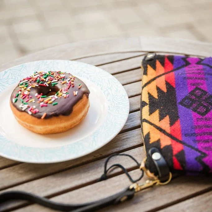 Donuts anyone! Whenever I&rsquo;m at a market, someone always asks me, &ldquo;Is that wool?"

The truth is, I choose wool because it's a different texture than most people are use to carrying with a purse, it reminds me of my grandpa's button do
