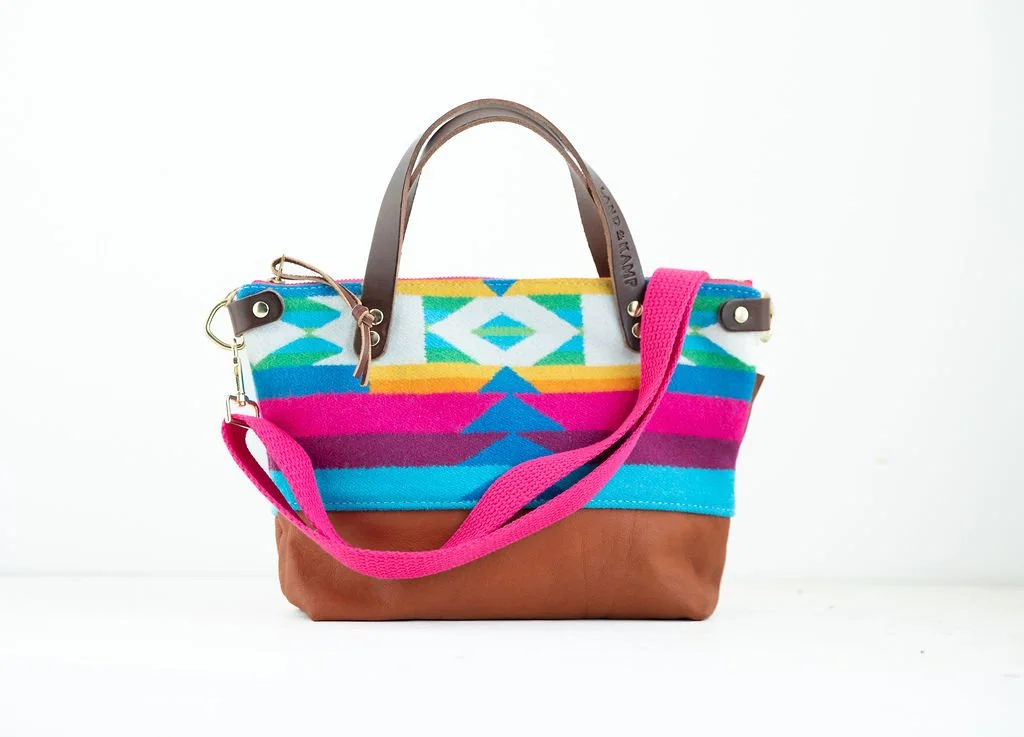 Bitsy Purse in San Gabriel Blue Wool 001