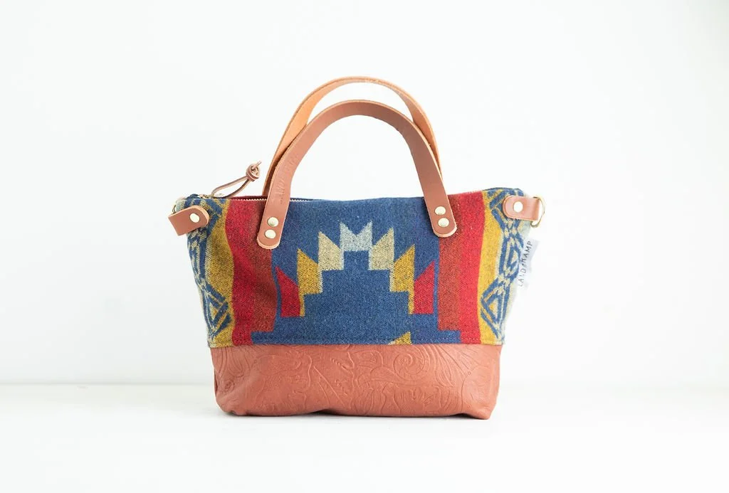 Wool Bitsy Crossbody Purse | Vintage Blue