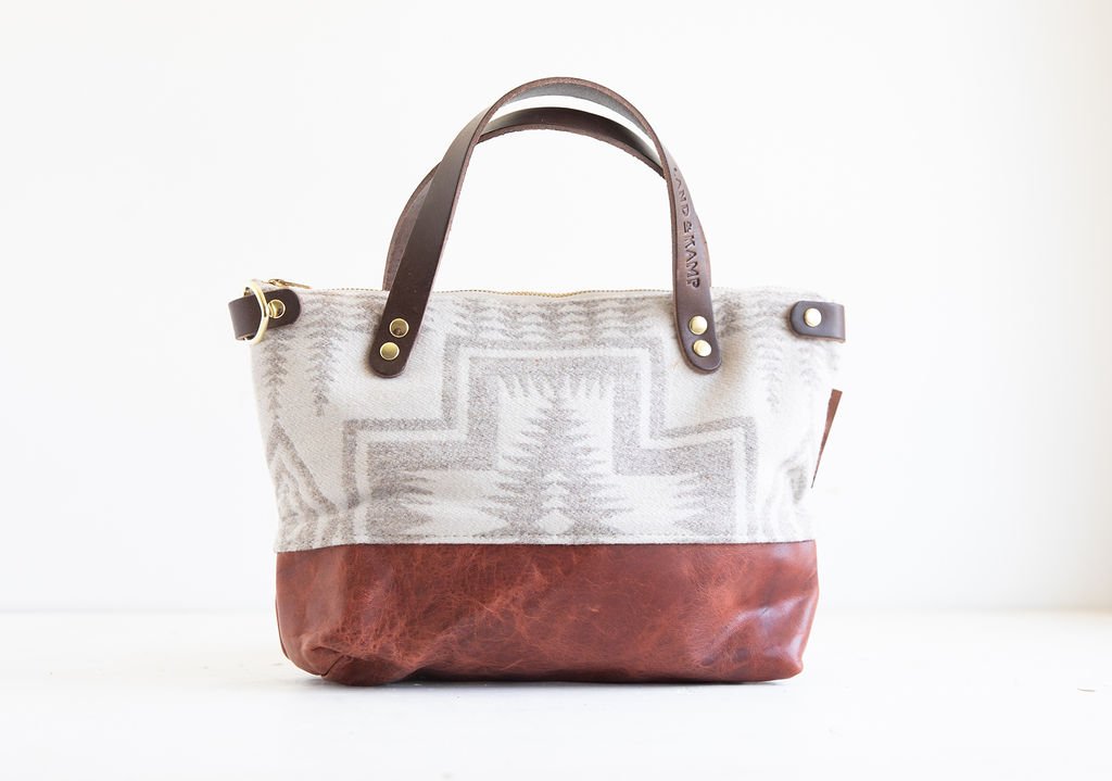 Bitsy Crossbody Purse: Handmade Pendleton Wool & Leather by Land & Kamp (Copy)