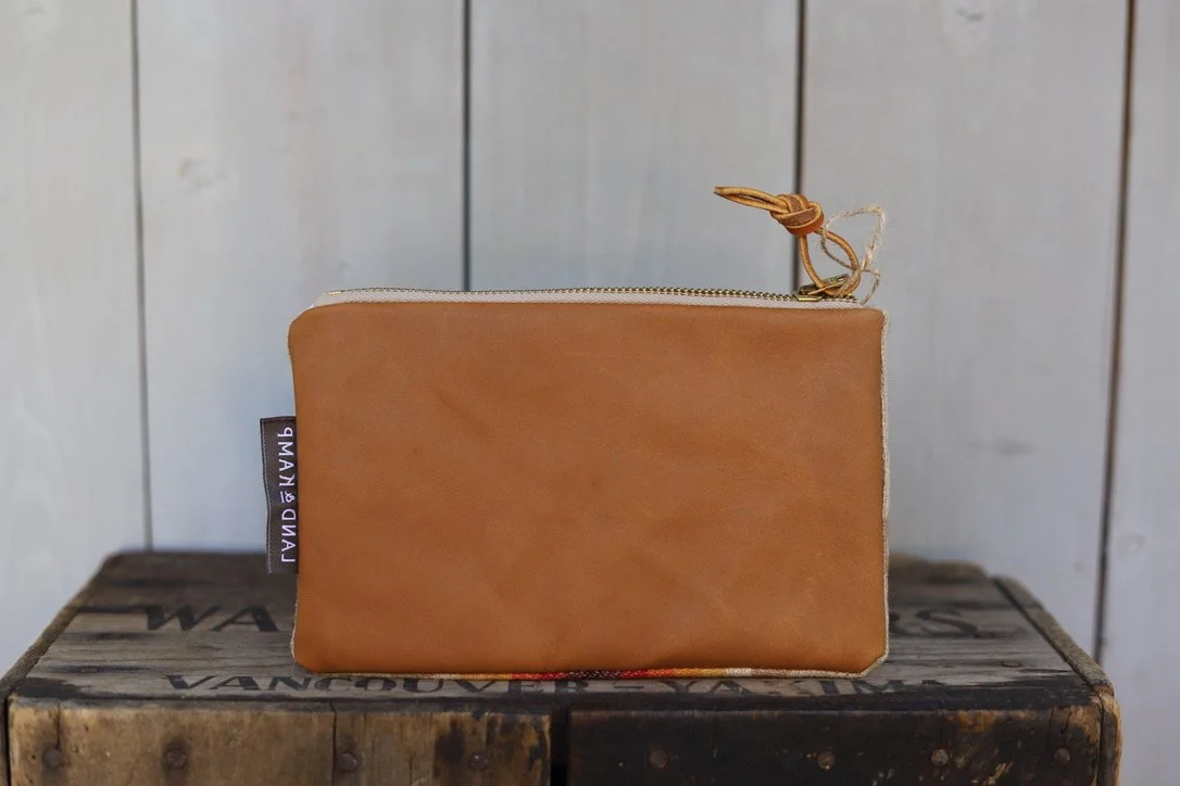 Carry All Zipper Pouch in Chief Joseph Khaki Wool