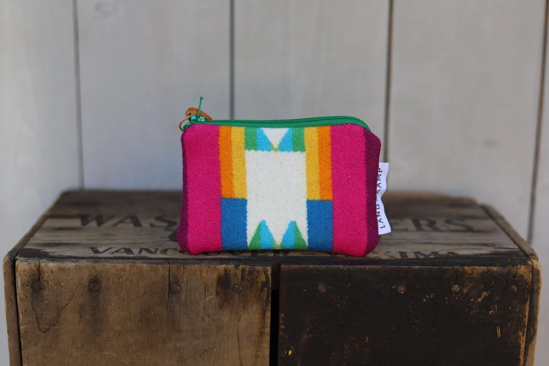 Card Pouch in San Gabriel Blue Wool