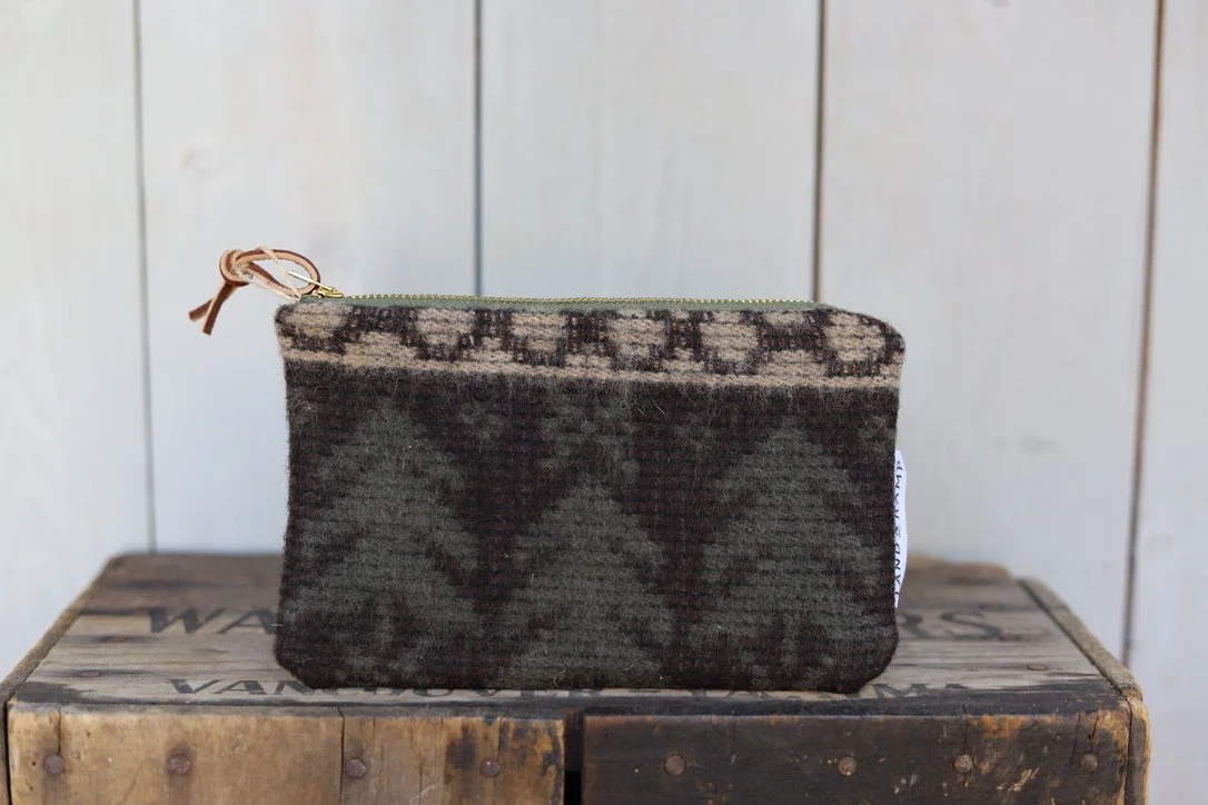 Carry All Zipper Pouch in Wilderness Wool