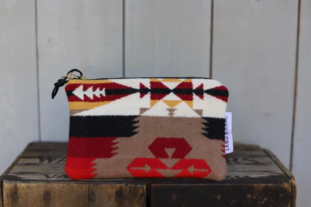 Carry All Zipper Pouch in Tucson Khaki Wool
