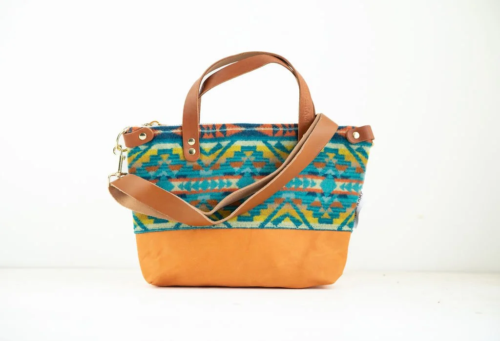 Bitsy Purse in Turquoise Alto Mesa Wool