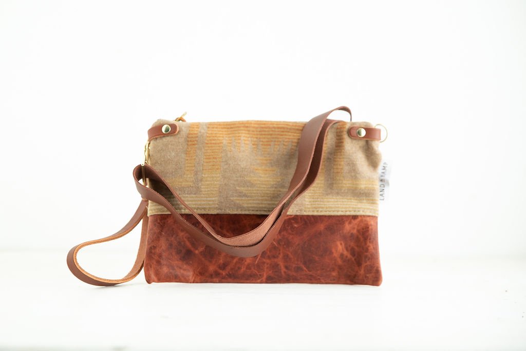 3 in1 Wristlet in Harding Multi Tan Wool 003