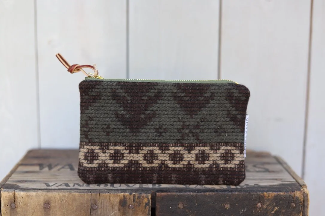 Carry All Zipper Pouch in Wilderness Wool