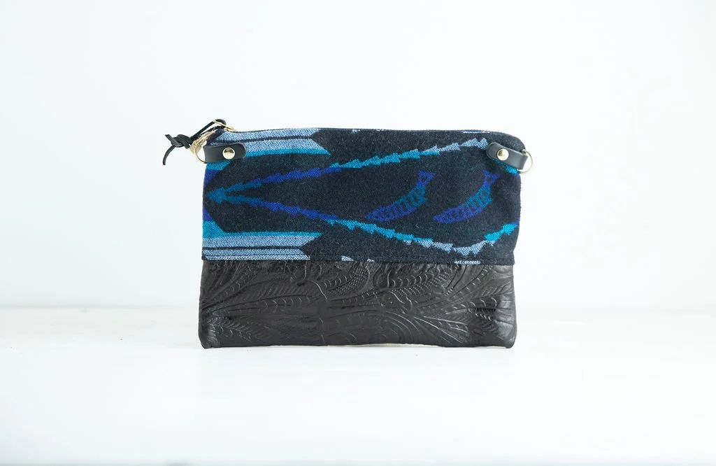 Wool 3-in-1 Wristlet & Crossbody Bag | River Salmon