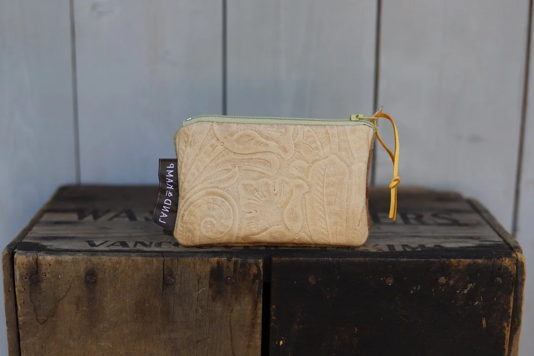 Card Pouch in Sunset Rust Wool