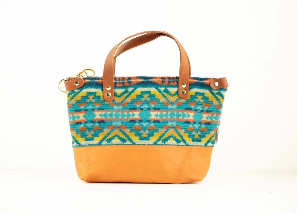 Bitsy Purse in Turquoise Alto Mesa Wool