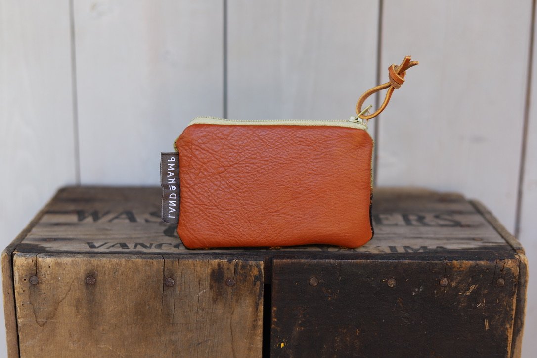 Card Pouch in Tree Line Wool