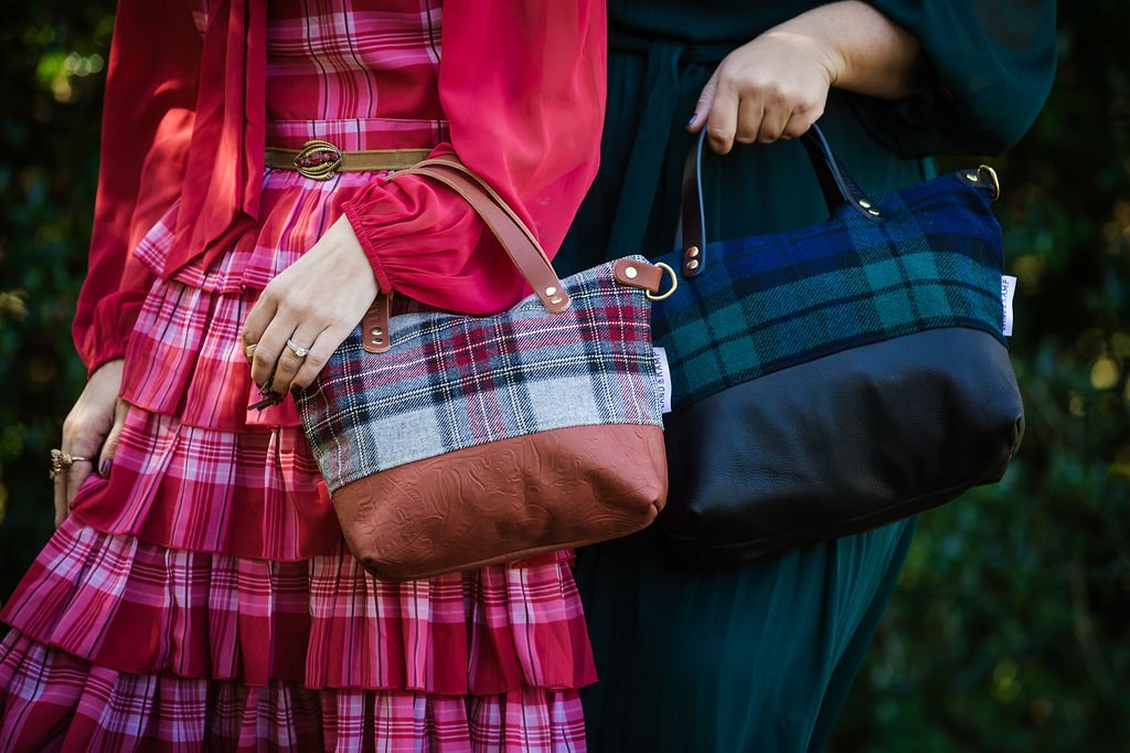 Land & Kamp best-selling crossbody and bitsys purses made of Pendleton wool handmade in Portland, OR
